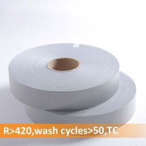 نوار بازتابنده نقرهای TC برای لباس EN20471 کلاس 2